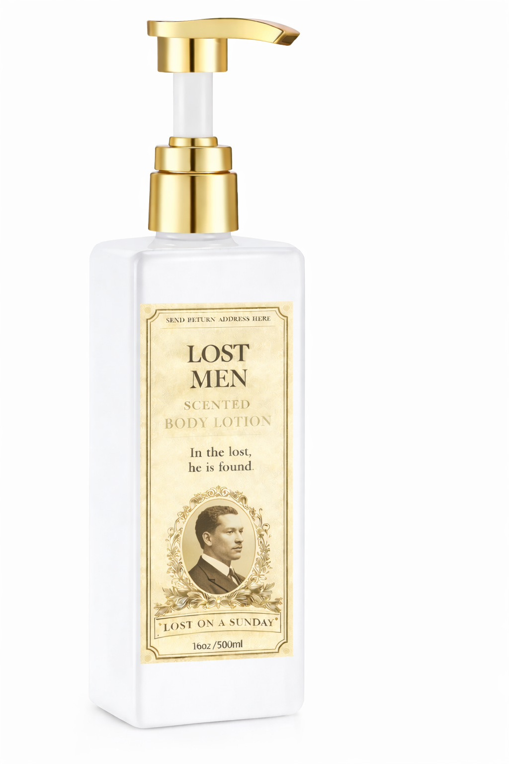 Lost Men Scented Body Lotion product photo.