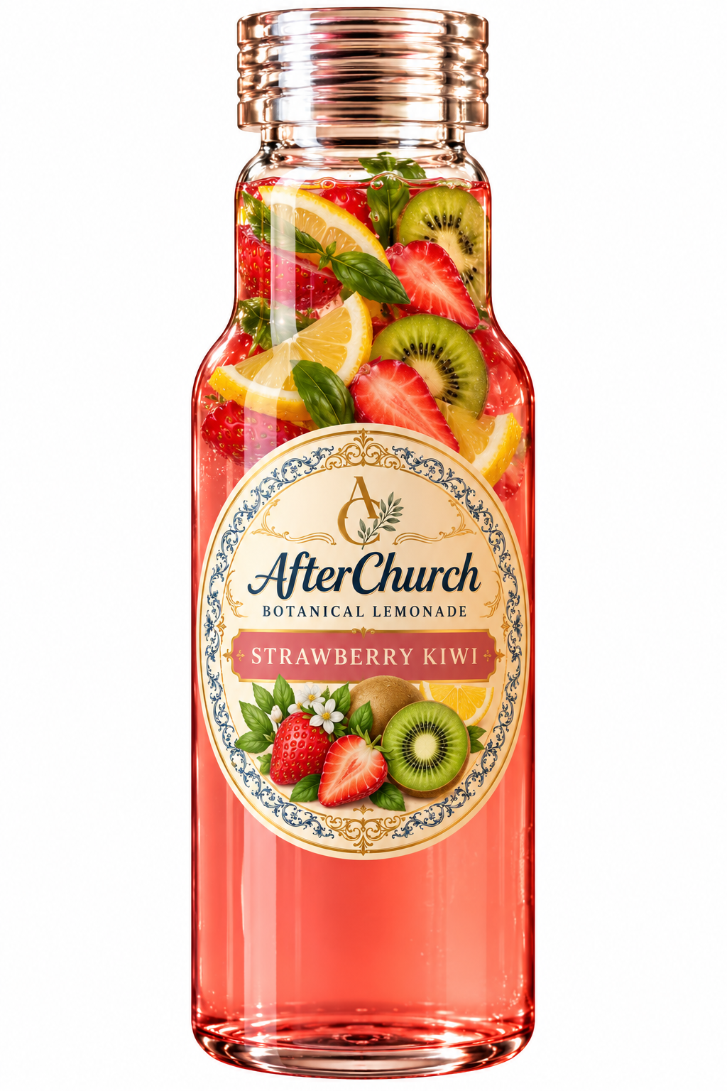 AfterChurch Strawberry Kiwi Botanical Lemonade product photo.