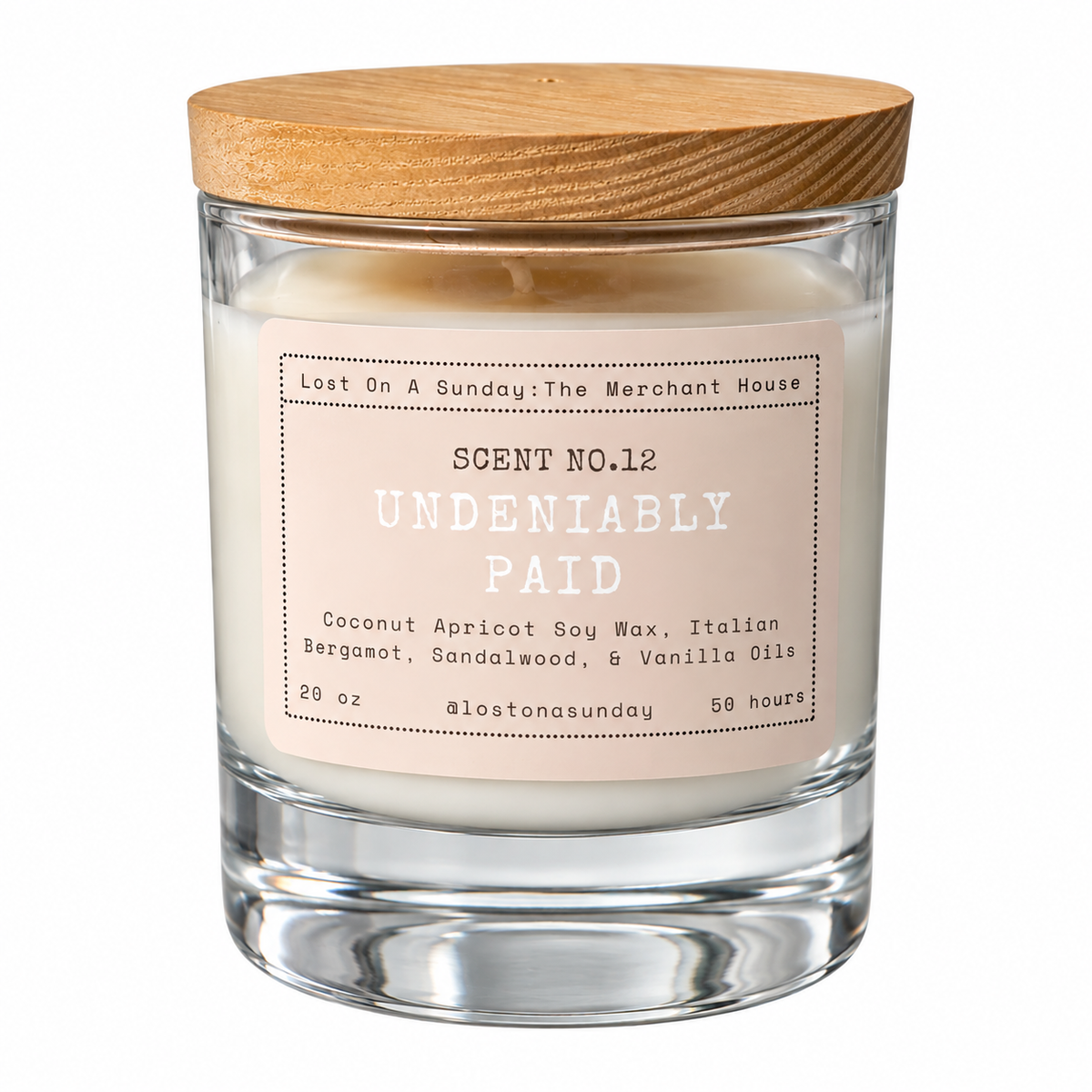 Undeniably Paid candle.